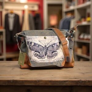 Stylish Butterfly Print Shoulder Bag